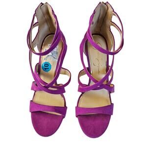 Magenta Purple Jessica Simpson Shoes High Heels Strappy sz 10